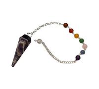 VIE Pendulum with 7 Chakra Beaded Chain (Amethyst)