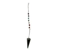 VIE Pendulum with 7 Chakra Beaded Chain (Green Jade)