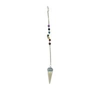 VIE Pendulum with 7 Chakra Beaded Chain (Opalite)