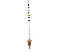 VIE Pendulum with 7 Chakra Beaded Chain (Sunstone)