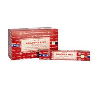 VIE Premium Satya Incense Sticks, 12 Packs x 15g, Dragons Fire