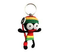 VIE Reggae Voodoo String Doll Keychain, 7cm