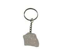 VIE Rough Cut Keychain, 9x3x3cm, Clear Quartz, One