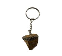 VIE Rough Cut Keychain, 9x3x3cm, Tiger's Eye