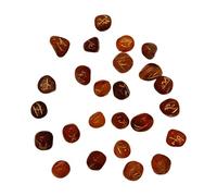 VIE Rune Set with Pouch, 1-2cm, Red Carnelian