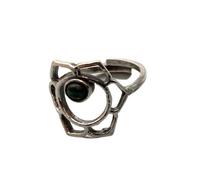 VIE Sacral Chakra Ring, Malachite