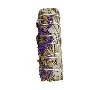 VIE Sage Smudge Stick 4" (White Sage and Purple Sinuata 4")
