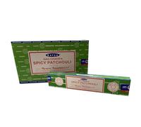 VIE Satya Incense Sticks, 12 Packs x 15g, Spicy Patchouli