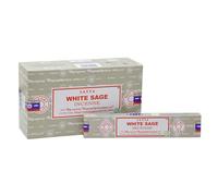 VIE Satya Incense Sticks, 12 Packs x 15g, White Sage
