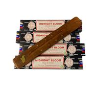 VIE Satya Incense Sticks, 4 Packs x 15g, with Incense Holder, Midnight Bloom