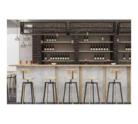 Vie Savaran 10x6.5ft Vintage Bar Backdrop Counter Pub Wine Bottles Drinks Brick Wall Wine Cooler Tavern Photography Background Nightlife Bar Party Club Adults Artistic Portrait Photo Props Polyester