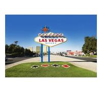 Vie Savaran 5x3ft Welcome Las Vegas Backdrop Famous Nevada Casino Billboard City Scenery Minimalist Photography Background Adults Birthday Party Travel Portrait Studio Photo Props Polyester