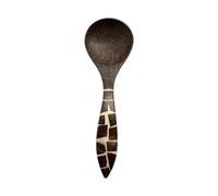 VIE Serving Spoon, Coconut Wood with Coconut Chip Inlay, 22x7cm
