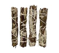 VIE Slimline Smudge Stick (Pack of 4, White Sage and Yerba Santa)