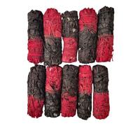 VIE Smudge Stick, Reversible Sage Red & Black, Love 4", Pack of 10