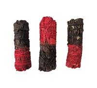 VIE Smudge Stick, Reversible Sage Red & Black, Love 4", Pack of 3