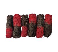 VIE Smudge Stick, Reversible Sage Red & Black, Love 4", Pack of 6