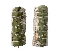 VIE Smudge Stick, White Sage and Eucalyptus 4", Pack of 2