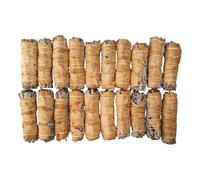 VIE Smudge Stick, White Sage and Yellow Petals 4", Pack of 20