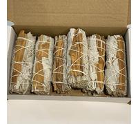 VIE Smudge Sticks, White Sage and Cinnamon 4", Pack of 6