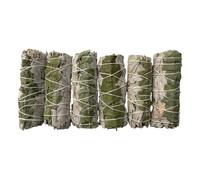 VIE Smudge Sticks, White Sage and Eucalyptus 4", Pack of 6