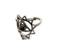 VIE Solar Plexus Chakra Ring, Malachite