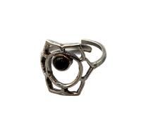 VIE Svadhishthana Crystal Ring, Black Agate