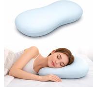 Vie TRIOMPHE Cloud Memory Foam Cervical Pillow for Side & Back Sleepers, Ergonomic Contour Neck Support, Balanced Alignment Design with Breathable Washable Cover, Multi-Functional