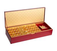 Vie Triomphe Luxury Chinese Mahjong Set with 144 Premium Mahjong Tiles, Designer Mahjong Tile Set with Dice, Elegant Gift Box for Wedding,Birthday,Housewarming Gifts