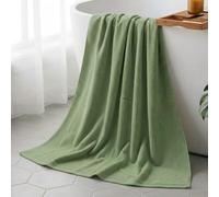 Vie TRIOMPHE Luxury Zero-Twist Cotton Bath Sheet, 90x180cm Oversized Long-Staple Cotton Towel for Bathroom Spa Beach, Ultra-Soft Absorbent Hotel Quality, Quick Dry Extra Large, Sage Green