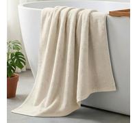 Vie TRIOMPHE Standard Zero-Twist Bath Towel 70x140cm, Long-Staple Cotton Pristine Moonlight White, Ultra-Soft Absorbent Hotel-Quality Towel, 330g, Machine Washable Bathroom Staple