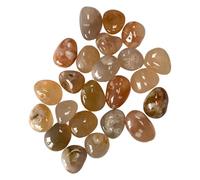 VIE Tumbled Crystals, Pack of 12, Flower Agate