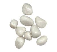 VIE Tumbled Crystals, Pack of 12, White Agate