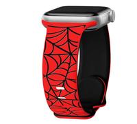 Vieeki Spider Web Halloween Watch Band for Women Man (Compatible with Apple Watch 42mm 46mm 49mm 41mm 45mm 40mm 44mm) (Replacement Engraved Strap for iWatch Series Ultra SE 10 9 8 7 6 5 4 3) 42mm