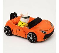 VIEFIN Cute Cat Beds Kitten Beds, Soft Small Dog Beds, Washable Pet Beds for Puppy and Kitty, Funny Supercar Cat Toys, 24 Inch