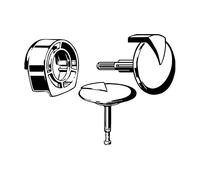 Viega 306847 Multiset Trio Equipment Set, Chrome