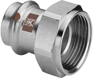 Viega Coupling With SC Temponox 1763 In 15Mm X G3/4 Stainless Steel