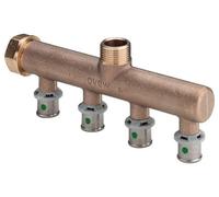 Viega Distributor With SC Sanfix P 2126.05 In 16Mm X G3/4 - 4fold Red Brass