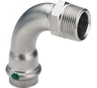 Viega Sanpress Inox Sheet 90° with external thread and SC-Contur 22x3/4mm Model 2314