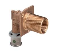 Viega Wall Passage With SC Sanfix P 2132.1 In 16Mm X Rp1/2 X 25Mm Red Brass