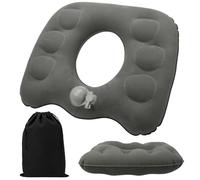 ViEinkaufen 1 Pack Donut Cushion Inflatable Seat Cushion, Portable Donut Pillow Inflatable Cushions To Sit On Ring Cushions for Hemorrhoids, Wheelchair, Pressure Relief, Bed Sores(Grey)
