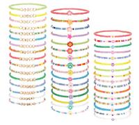 ViEinkaufen 48 Pcs Colorful Friendship Bracelet Set