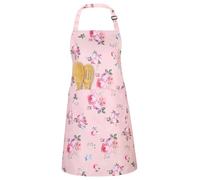 ViEinkaufen Aprons for Women, Pink Flower Adjustable Chef Apron with Pockets, Aprons for Cooking, Waterproof Apron for Hairdressing Gardening Home Kitchen Restaurant