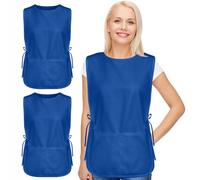 ViEinkaufen Cobbler Apron Set, Unisex Adjustable Work Apron with Two Pockets for Cleaning, Painting and Housework,Blue