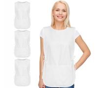 ViEinkaufen Cobbler Apron Set, Unisex Adjustable Work Apron with Two Pockets for Cleaning, Painting and Housework,White