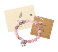 ViEinkaufen Gifts for 8 Year Olds Girls, 8 Year Old Girl Gifts, Natural Stone Bracelet and Greeting Card for 8th Birthday,Cool Presents for Age 8 Daughter, Niece, Granddaughter