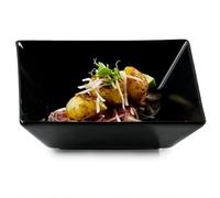 Viejo Valle Midnight Square Bowls Black 17.5cm - Case of 12 | Stoneware Bowls