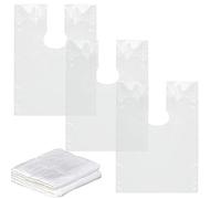 VIEKIER 100 PCS Hairdressing Cape 35.5''x51.2'' Disposable Barber Hair Cutting Aprons Shampoo Cape Transparent Waterproof Barber Haircut Gowns