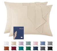 Vielit Cushion Cover 70 x 90 cm Beige Soft Pillow 70 x 90 cm Set of 2 Microfibre Decorative Cushion Cover for Cushions 70 x 90 cm Eco Certificate Resistant Hypoallergenic