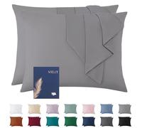 Vielit Cushion Cover 70 x 90 cm Grey Soft Pillow 70 x 90 cm Set of 2 Microfibre Decorative Cushion Cover for Cushions 70 x 90 cm Eco Certificate Resistant Hypoallergenic